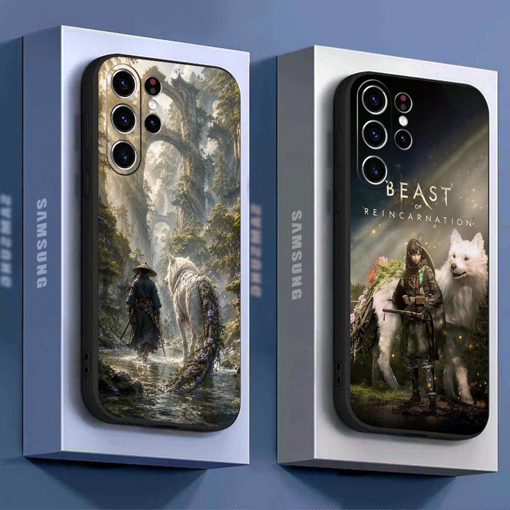 Samsung Galaxy S24 - カートゥーンクールな転生の獣柄スマホケース、サムスンギャラクシーS26 S25 S24 S23 S22 S21