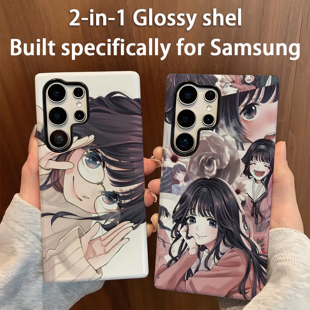 Samsung Galaxy S24 - 香りの花が凛とした姿で咲く 2-in-1 光沢シェル スマホケース Samsung Galaxy