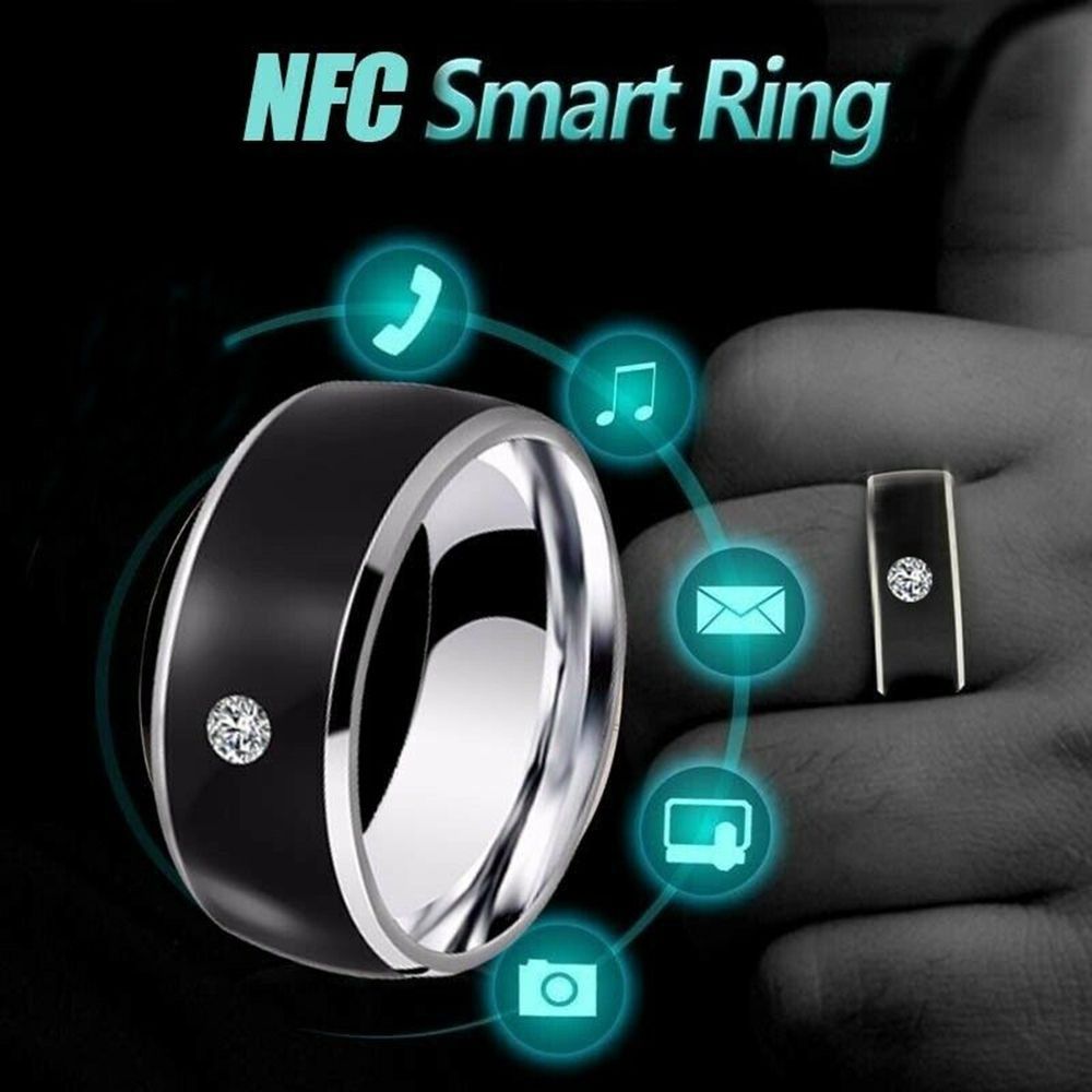 Smart Ring Nfc Pay - ファッションテクノロジー Android携帯電話機器 スマートインテリジェントNFCフィンガーリング ウェアラブル接続