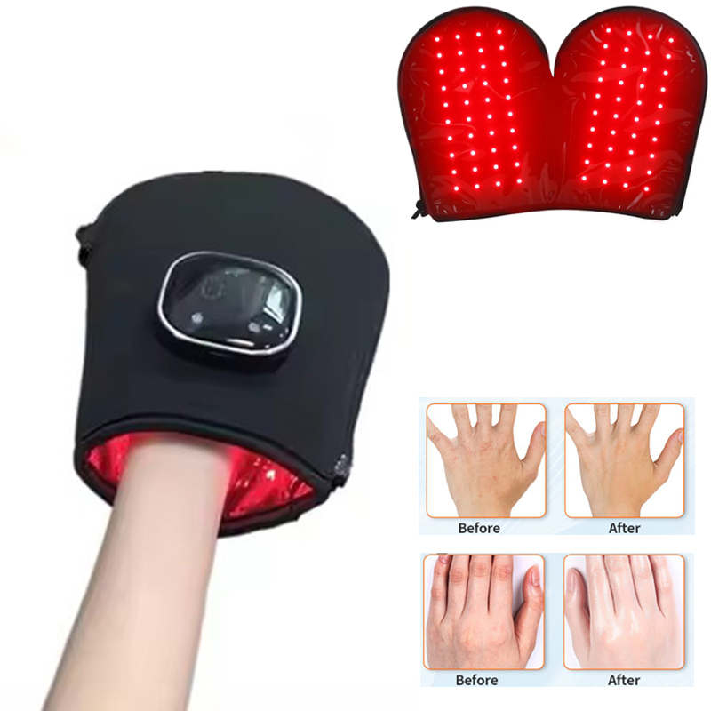 Galvanic Skin Sensor - 新しい赤色光療法デバイス（手用）LED近赤外線ライトスキンケアUSB充電式、赤外線光療法グローブ（指・手首用）