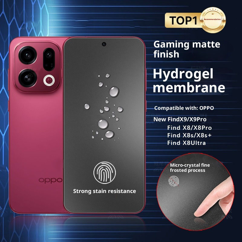 Oppo Find X8 - Oppo Find X8 X9 Pro用3枚入り3D曲面フロントマットハイドロゲルフィルム、フルカバークリアTPUスクリーンプロテクター、Oppo Find