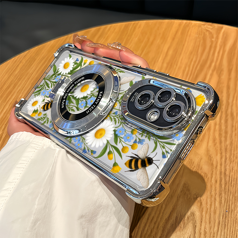 Oppo Reno 12 - INS デイジープリント花柄スマホケース OPPO Reno 16 FS