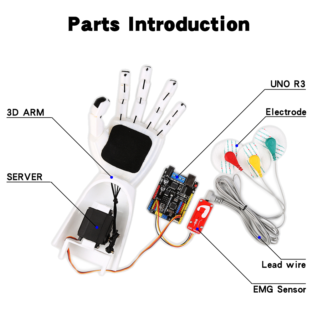 電気ロボットアームセンサー、筋肉信号センサー、arduino - Muscle Sensor Emg のレビューと価格