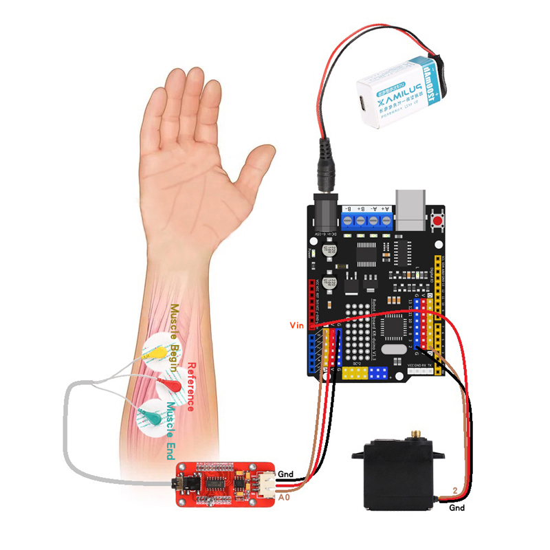 電気ロボットアームセンサー、筋肉信号センサー、arduino - Muscle Sensor Emg のレビューと価格