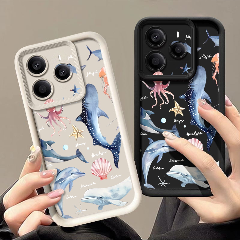 かわいいイルカ柄のソフトケース Xiaomi Redmi N - Xiaomi Redmi Note 14 のレビューと価格