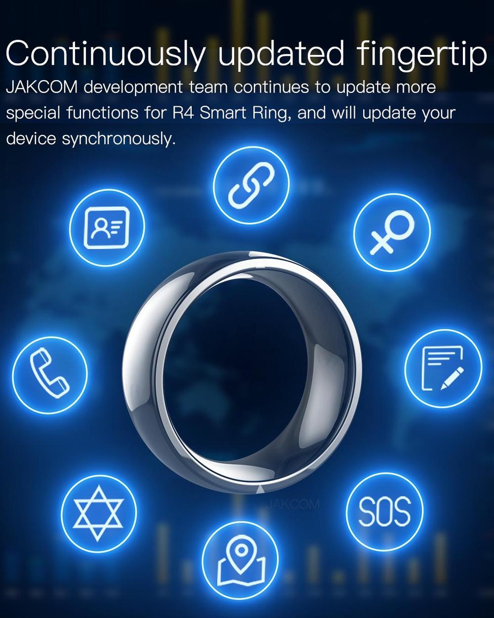Jakcom スマート リング R4 ウェアラブル デバイス - Smart Ring Nfc Pay のレビューと価格