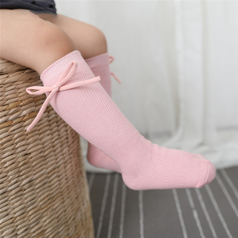 秋の子供ニーハイソックスベビーガールズボーイズちょう結びフラ - Baby Sock Oximeter のレビューと価格