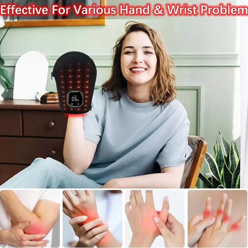 新しい赤色光療法デバイス（手用）LED近赤外線ライトスキンケ - Galvanic Skin Sensor のレビューと価格