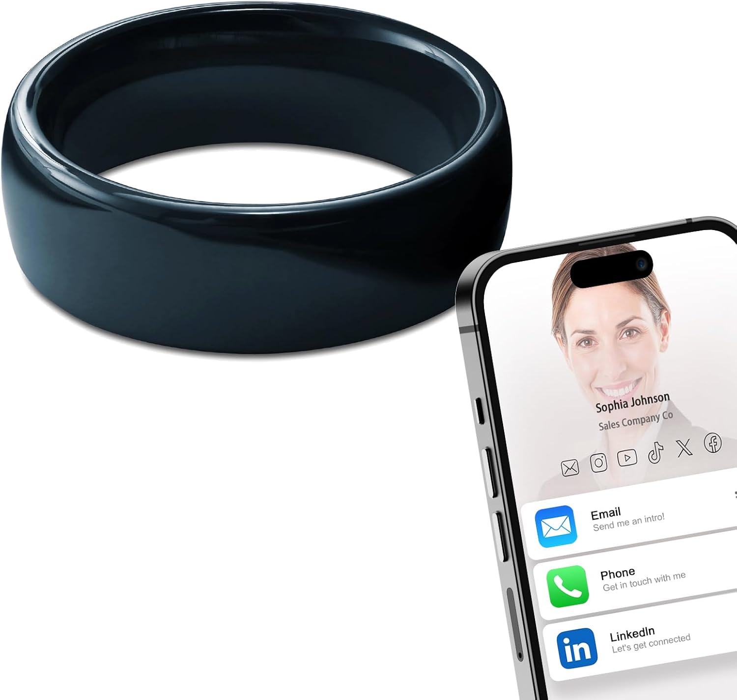 Ntag215 NFC フルセラミックスマートリング NFC - Smart Ring Nfc Pay のレビューと価格